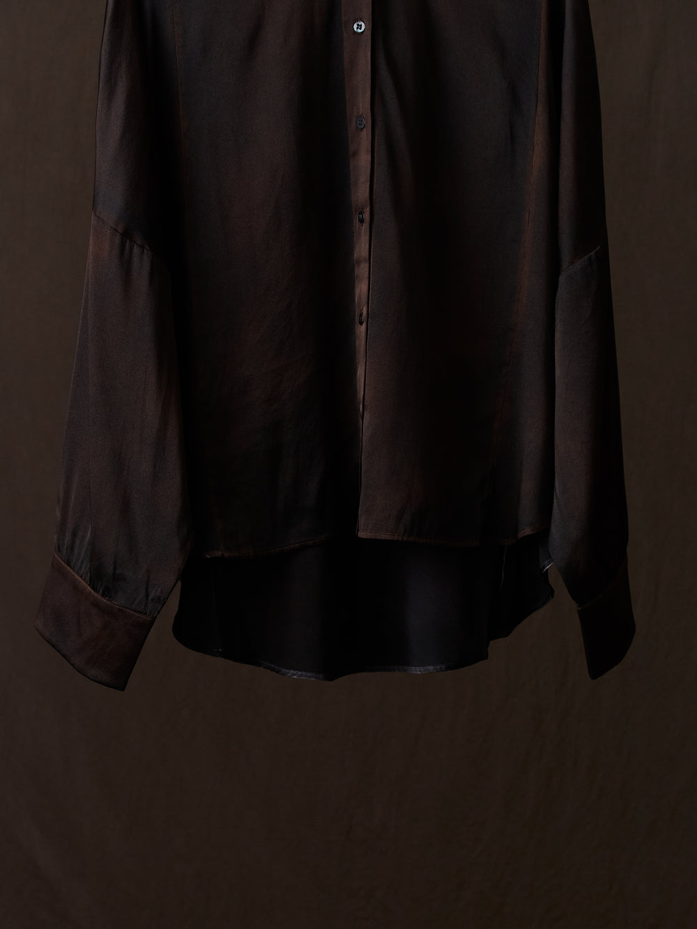 Hand Painted Silk Shirt N/Yak