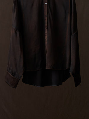 Hand Painted Silk Shirt N/Yak