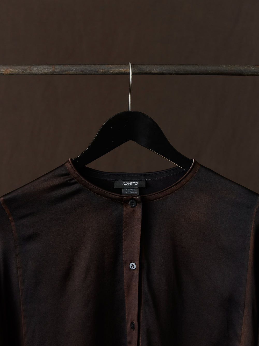 Hand Painted Silk Shirt N/Yak