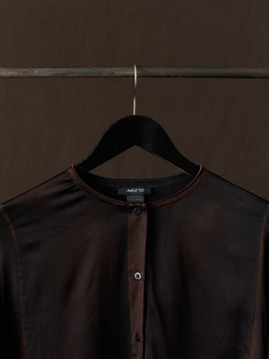 Hand Painted Silk Shirt N/Yak