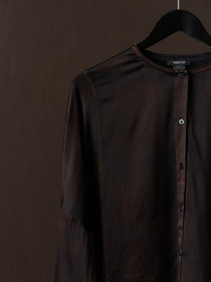Hand Painted Silk Shirt N/Yak