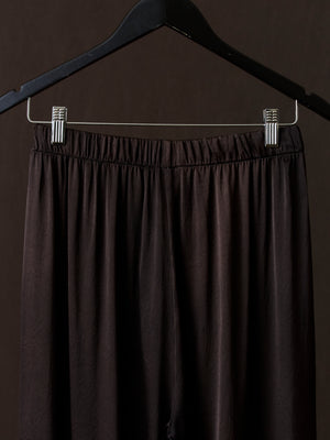 Hand Painted Stretch Silk Palazzo Pants N/Carruba