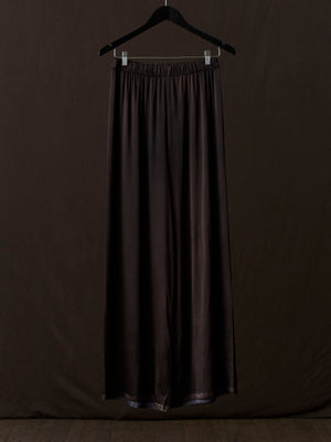 Hand Painted Stretch Silk Palazzo Pants N/Carruba