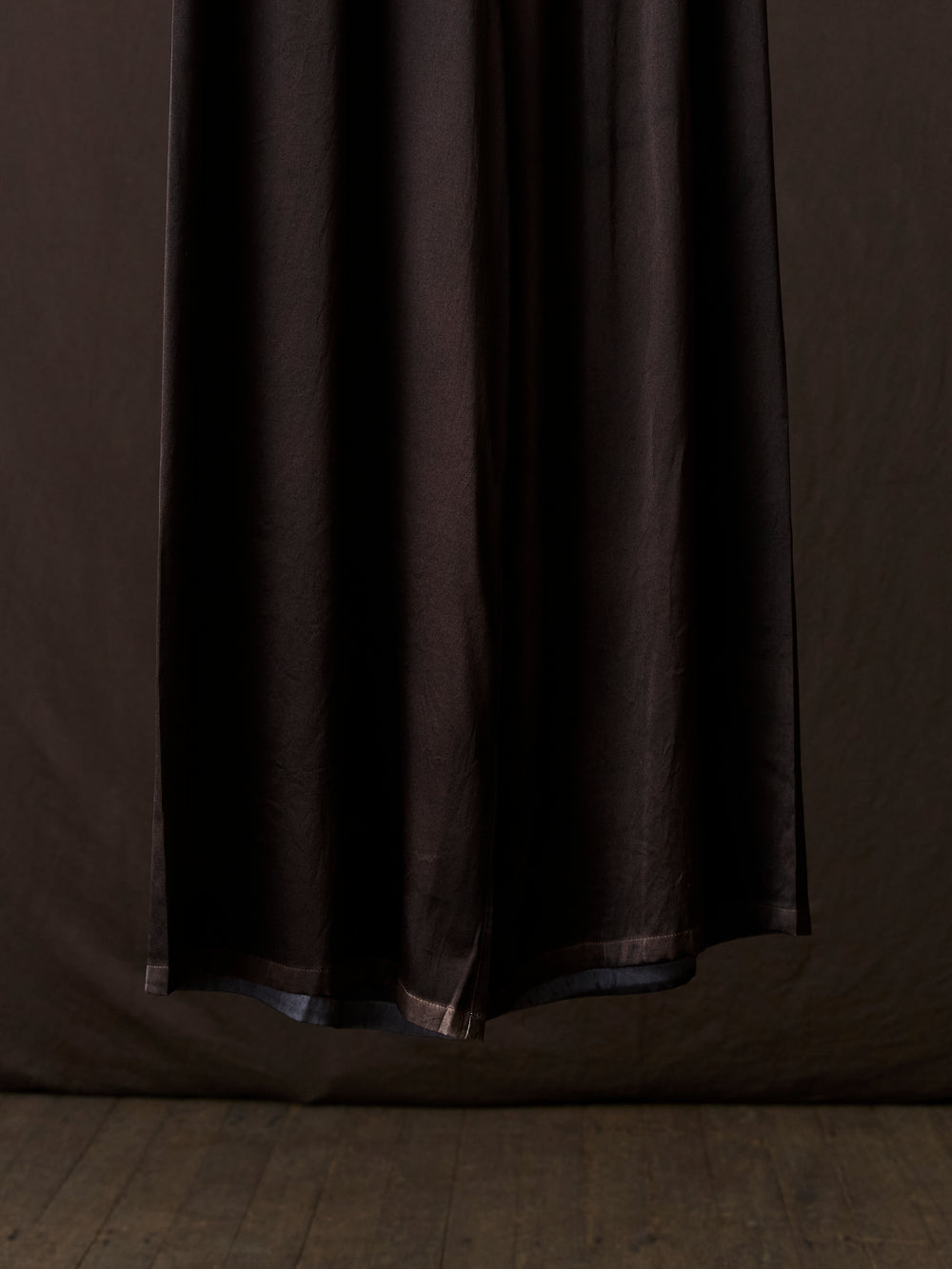 Hand Painted Stretch Silk Palazzo Pants N/Carruba