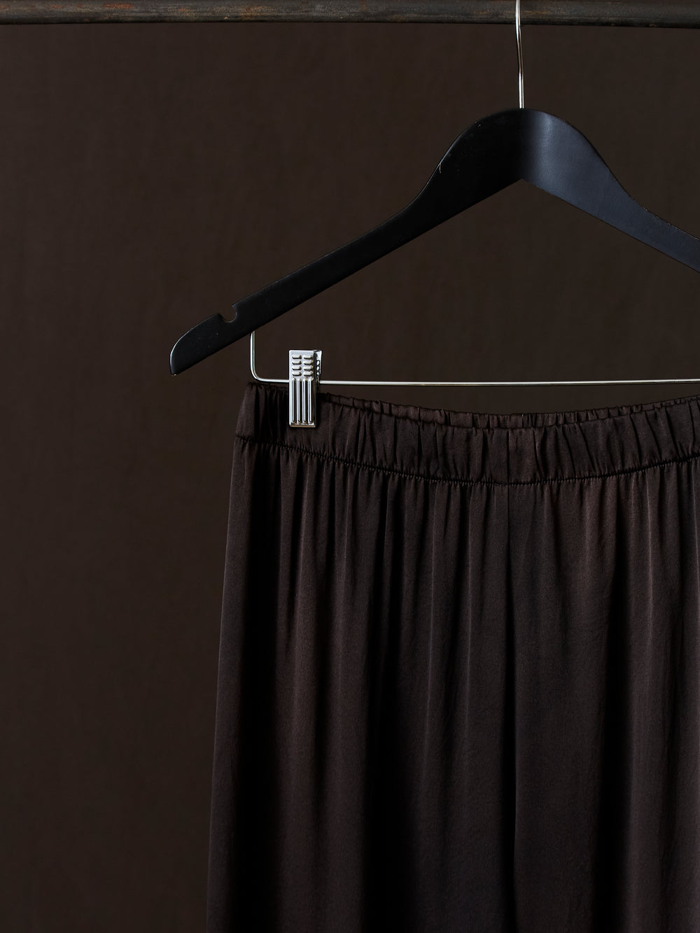 Hand Painted Stretch Silk Palazzo Pants N/Carruba