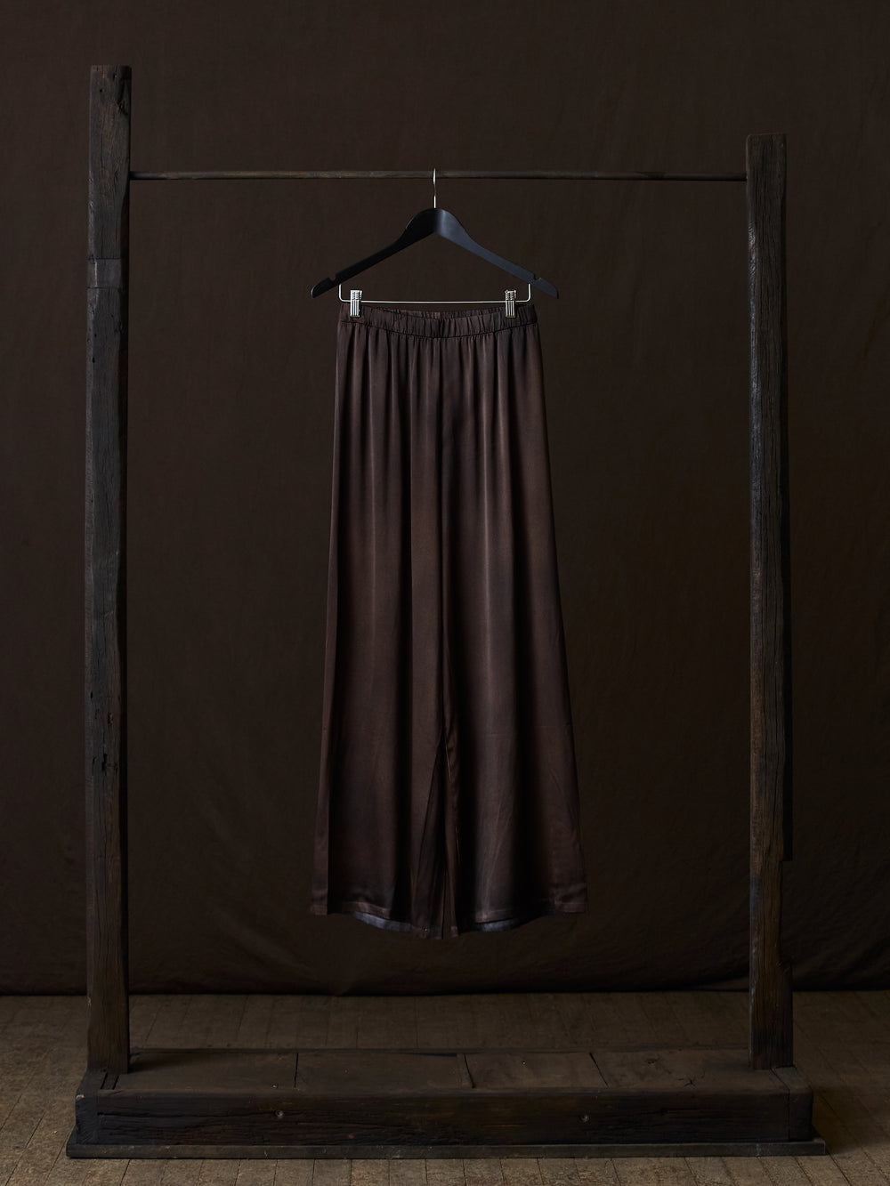 Hand Painted Stretch Silk Palazzo Pants N/Yak