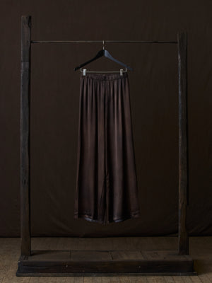 Hand Painted Stretch Silk Palazzo Pants N/Yak