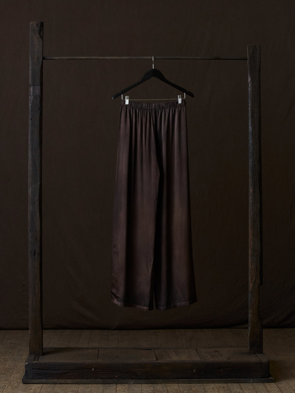 Hand Painted Stretch Silk Palazzo Pants N/Yak