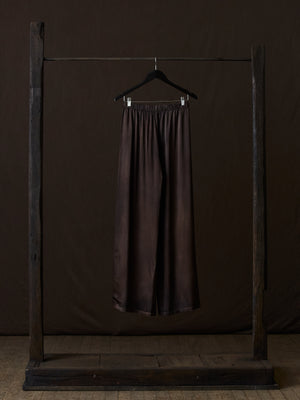 Hand Painted Stretch Silk Palazzo Pants N/Yak