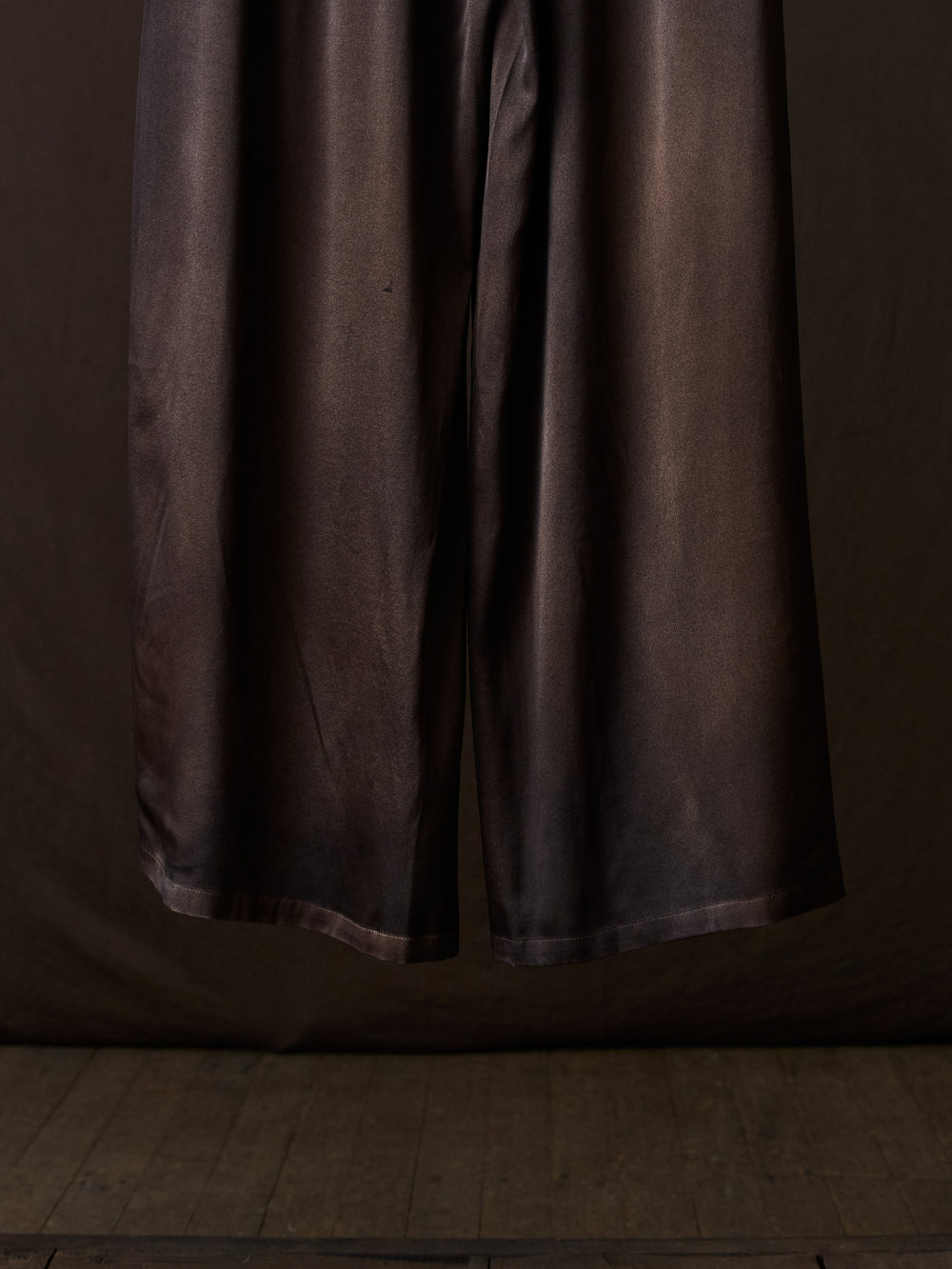 Hand Painted Stretch Silk Palazzo Pants N/Yak
