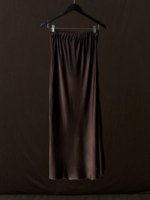 Hand Painted Stretch Silk Midi Skirt N/Yak