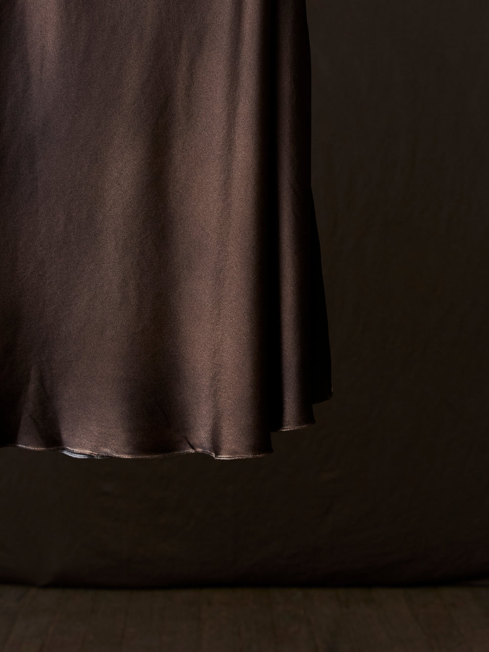 Hand Painted Stretch Silk Midi Skirt N/Yak