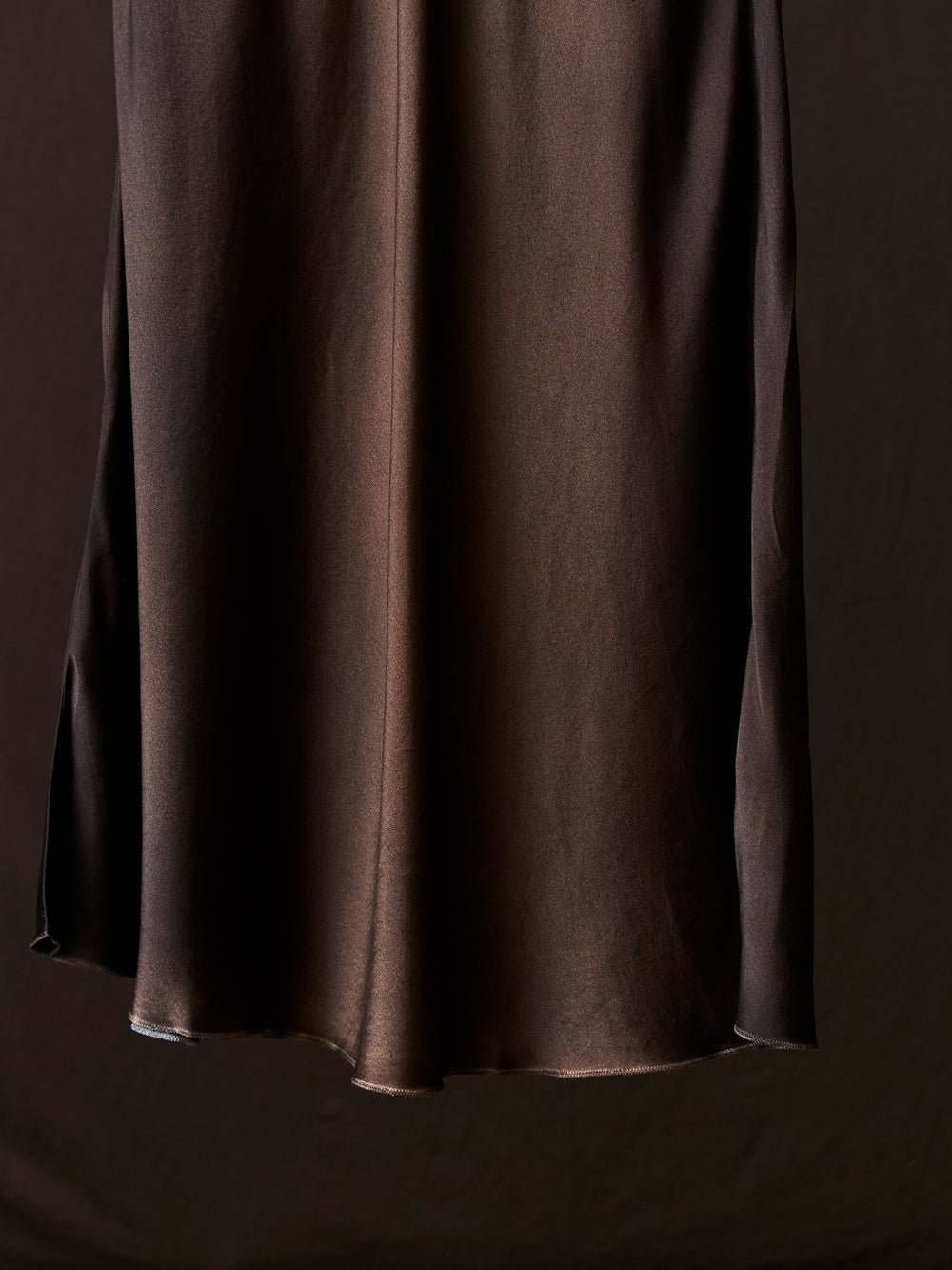 Hand Painted Stretch Silk Midi Skirt N/Yak