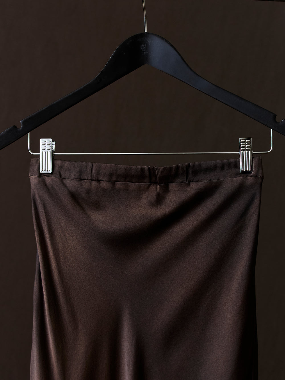 Hand Painted Stretch Silk Midi Skirt N/Yak