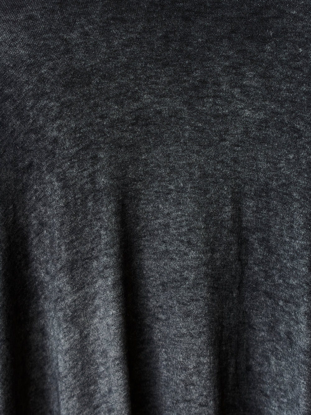 Hand Painted Ultralight Cashmere Wool High Neck Pullover N/Nero
