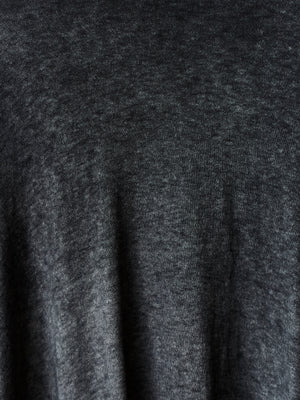 Hand Painted Ultralight Cashmere Wool High Neck Pullover N/Nero