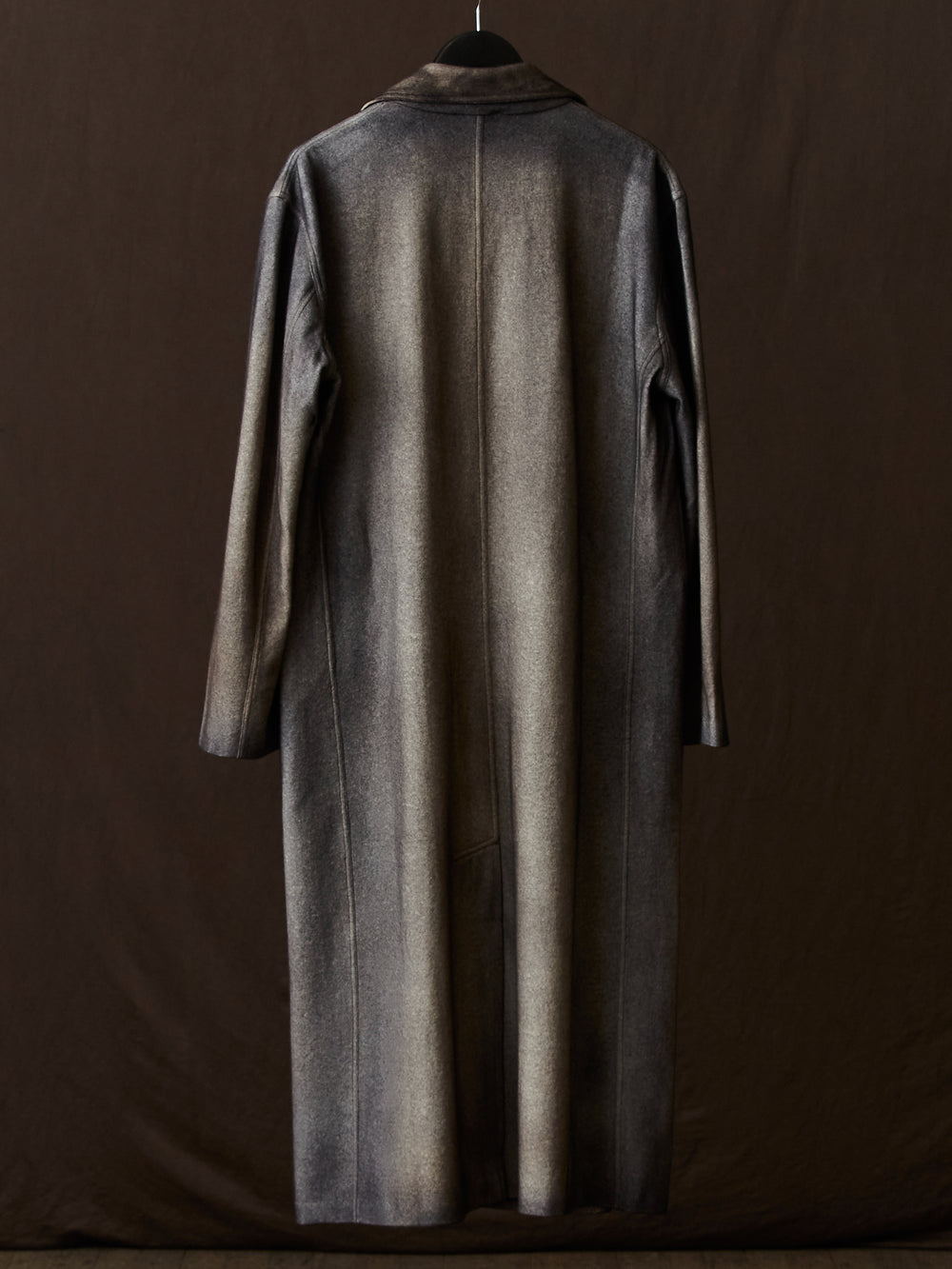 Hand Painted Felted Rever Coat w/ Black Shadows N/Carruba