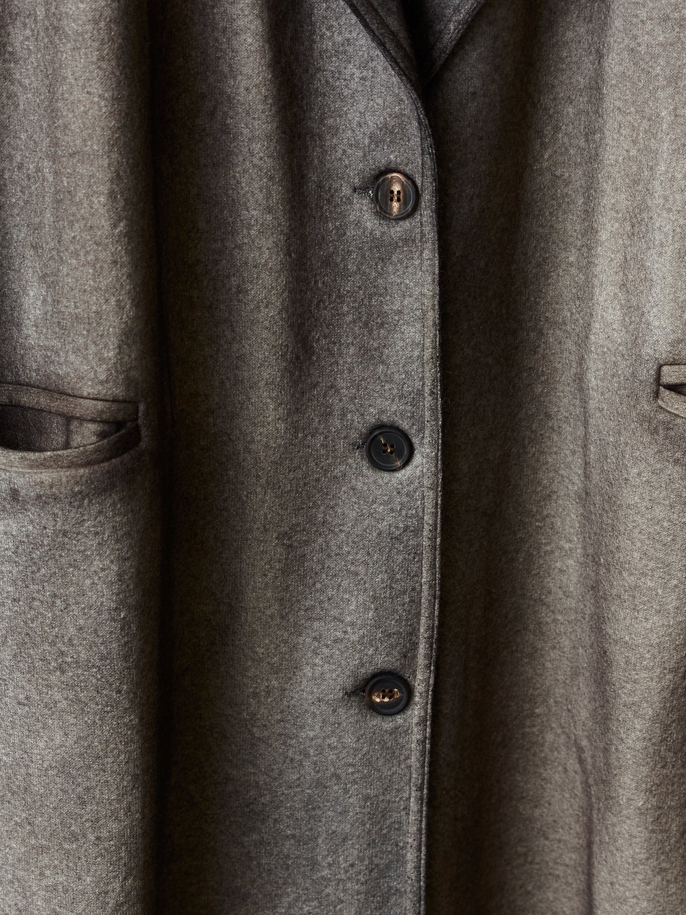 Hand Painted Felted Rever Coat w/ Black Shadows N/Carruba