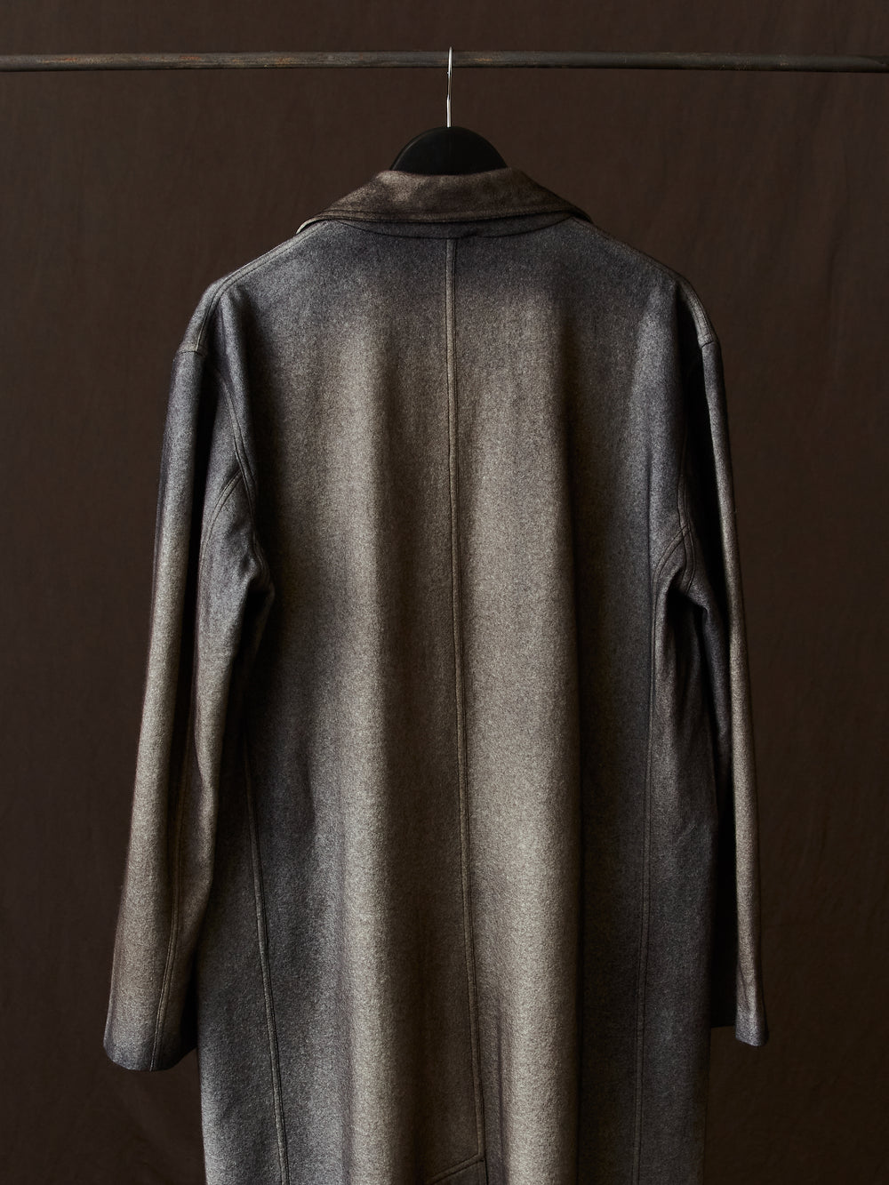 Hand Painted Felted Rever Coat w/ Black Shadows N/Carruba