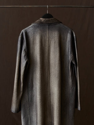 Hand Painted Felted Rever Coat w/ Black Shadows N/Carruba