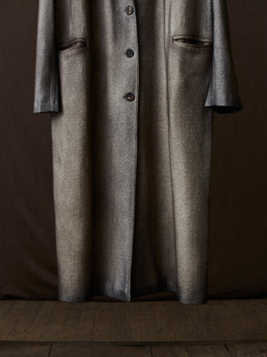 Hand Painted Felted Rever Coat w/ Black Shadows N/Carruba