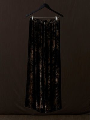 Salt Effect Velvet Palazzo Pants Yak