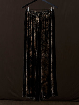 Salt Effect Velvet Palazzo Pants Yak