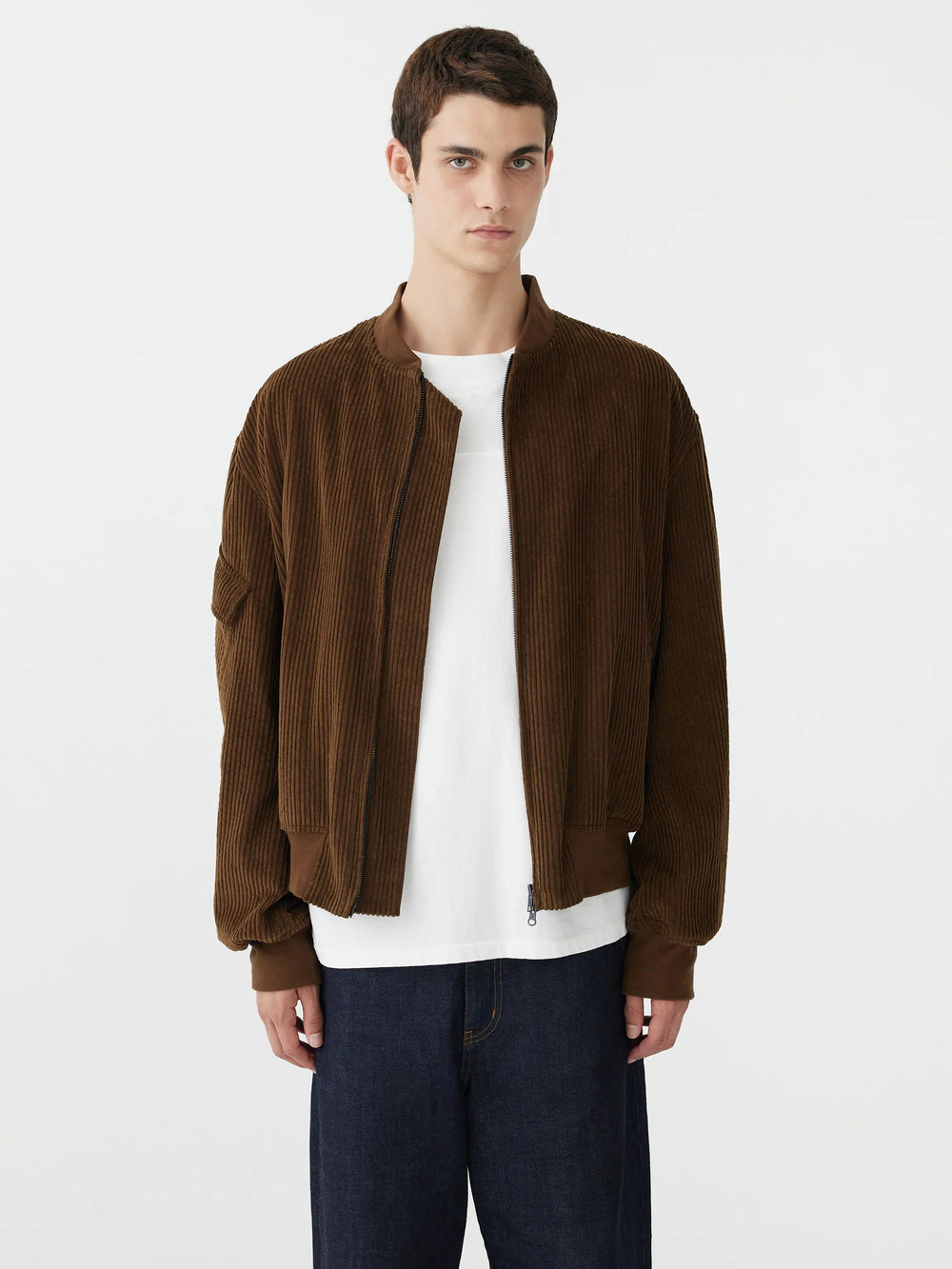 Cord Bomber Jacket Carob