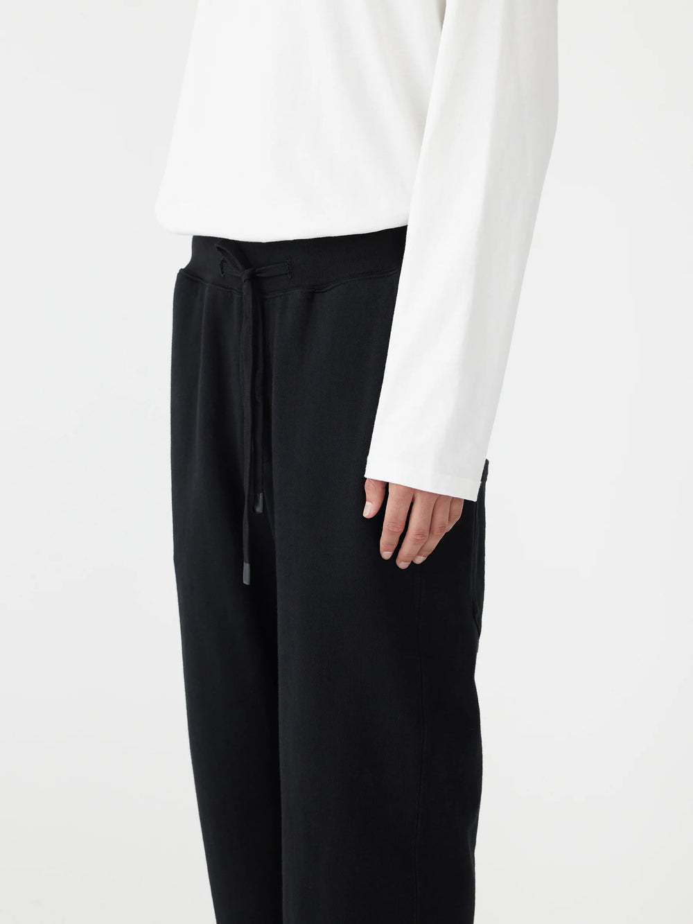DBL JSY Gusset Track Pant Black