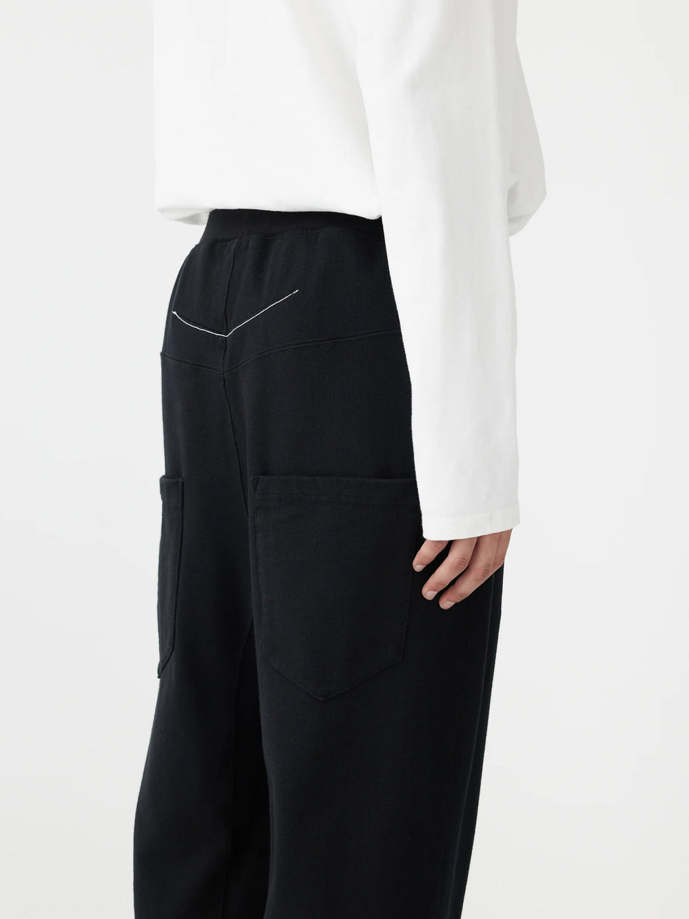 DBL JSY Gusset Track Pant Black