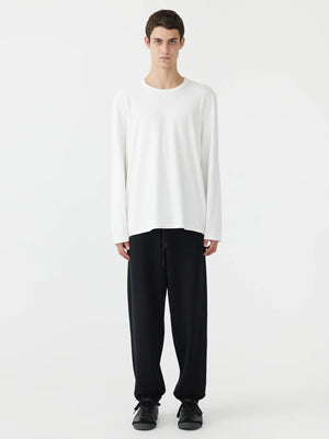 Cotton Knit Track Pants Black