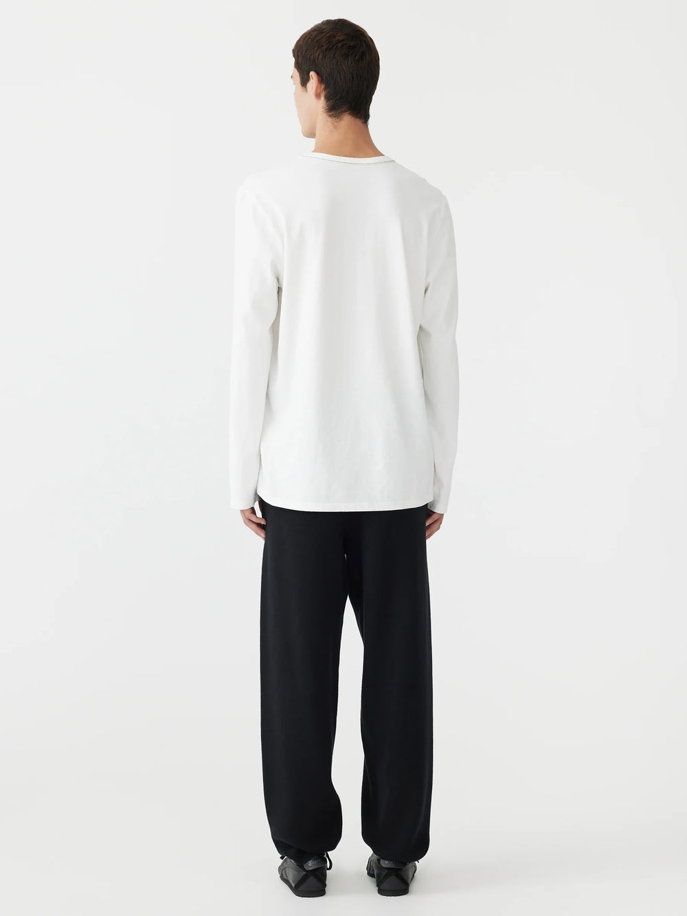 Cotton Knit Track Pants Black