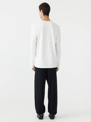 Cotton Knit Track Pants Black