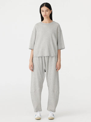 Waffle Wide HTG S/S T Shirt Grey Marle