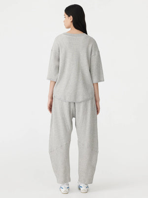 Waffle Wide HTG S/S T Shirt Grey Marle