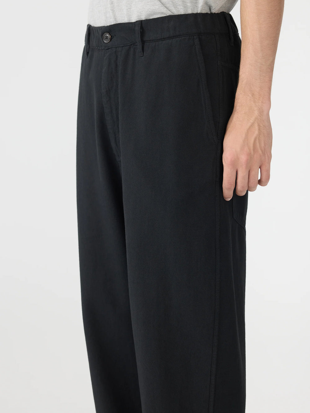 Canvas Lo Rise Pull On Pant Black