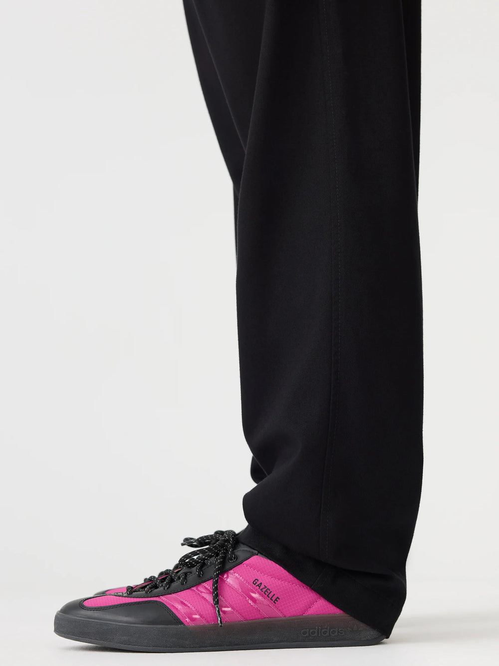 Cotton Twill Pleat Pant Black
