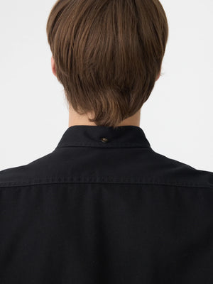 Cotton Twill Regular Shirt Black