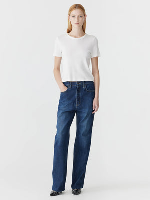 Slouch Tuxedo Jean Worn Indigo