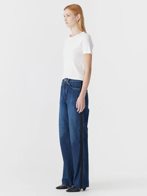 Slouch Tuxedo Jean Worn Indigo