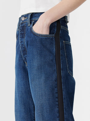 Slouch Tuxedo Jean Worn Indigo