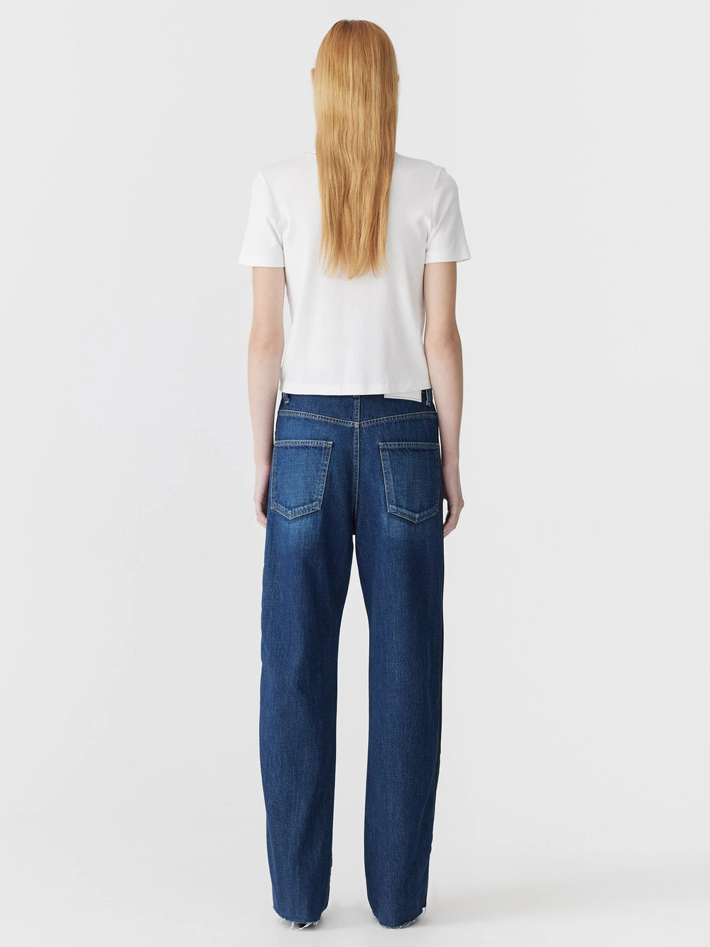 Slouch Tuxedo Jean Worn Indigo