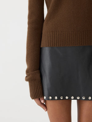 Slim Crew Neck Knit Carob