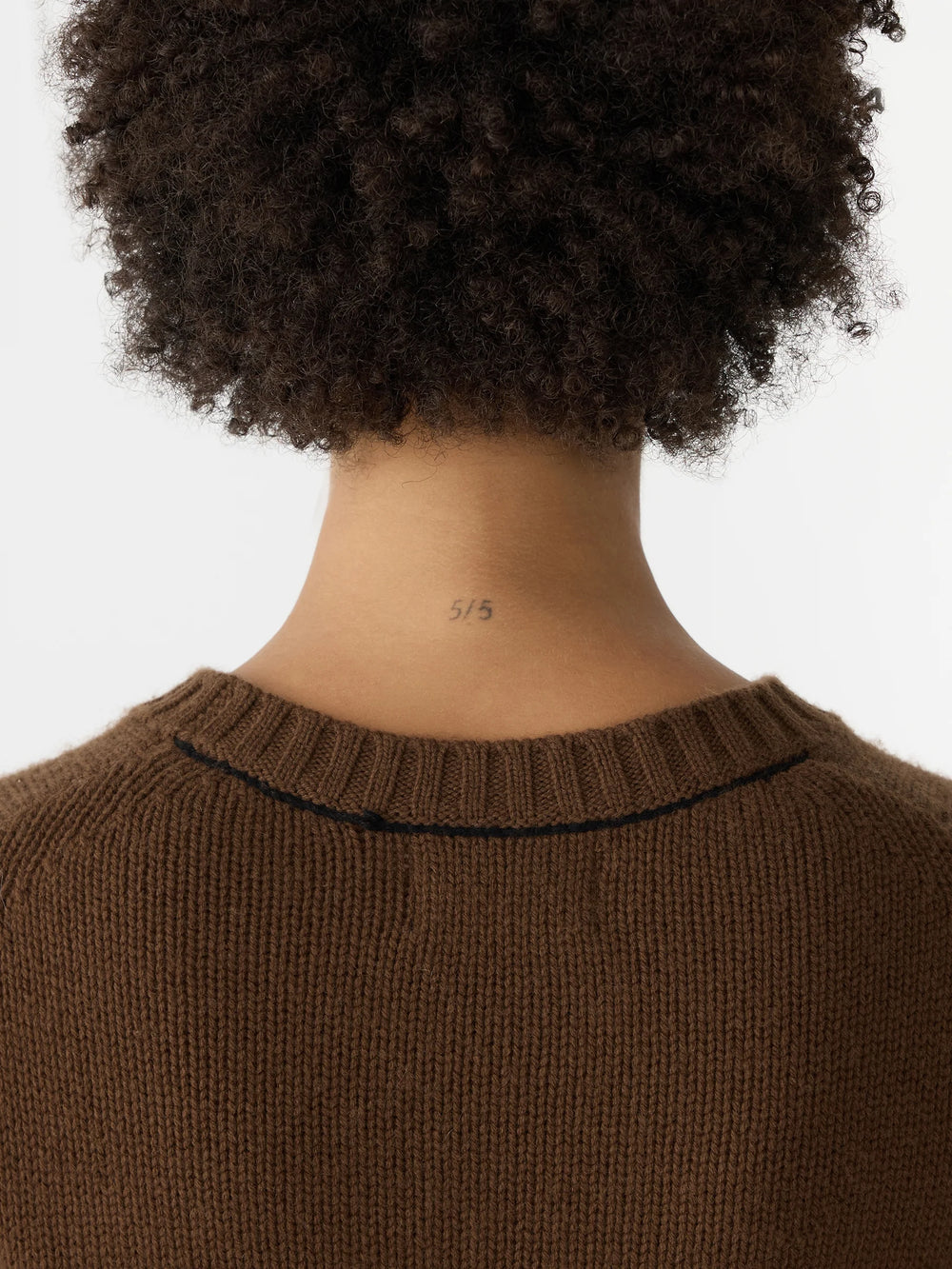 Slim Crew Neck Knit Carob