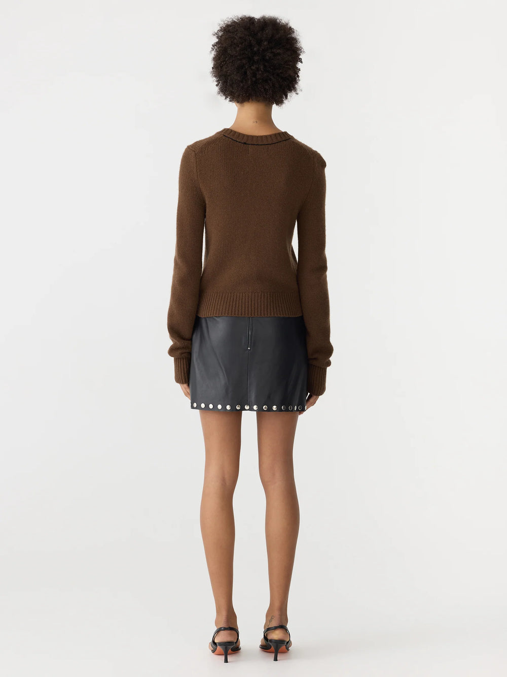 Slim Crew Neck Knit Carob