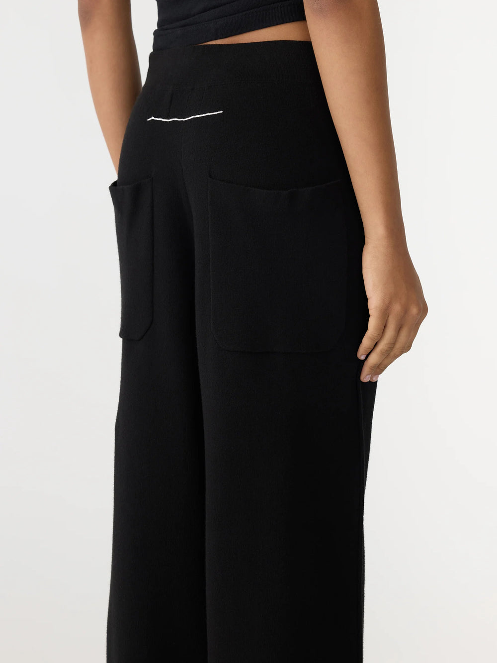 Wide Leg Athletic Cotton Pant