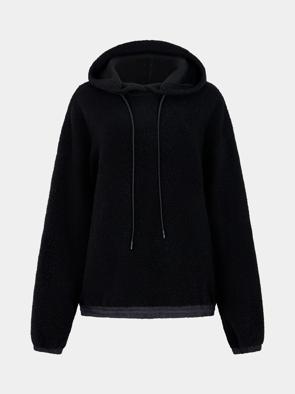 Universal Boiled Wool Hoodie Black