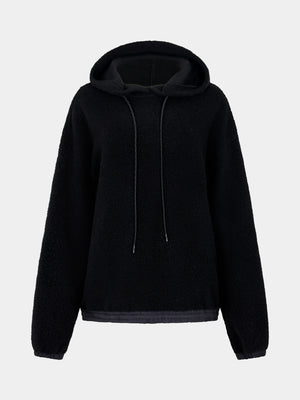Universal Boiled Wool Hoodie Black