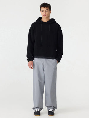 Universal Boiled Wool Hoodie Black