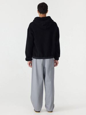 Universal Boiled Wool Hoodie Black